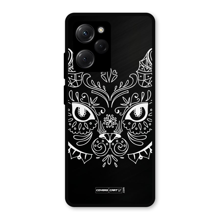 Ethnic Cat Design Metal Back Case for Poco X5 Pro