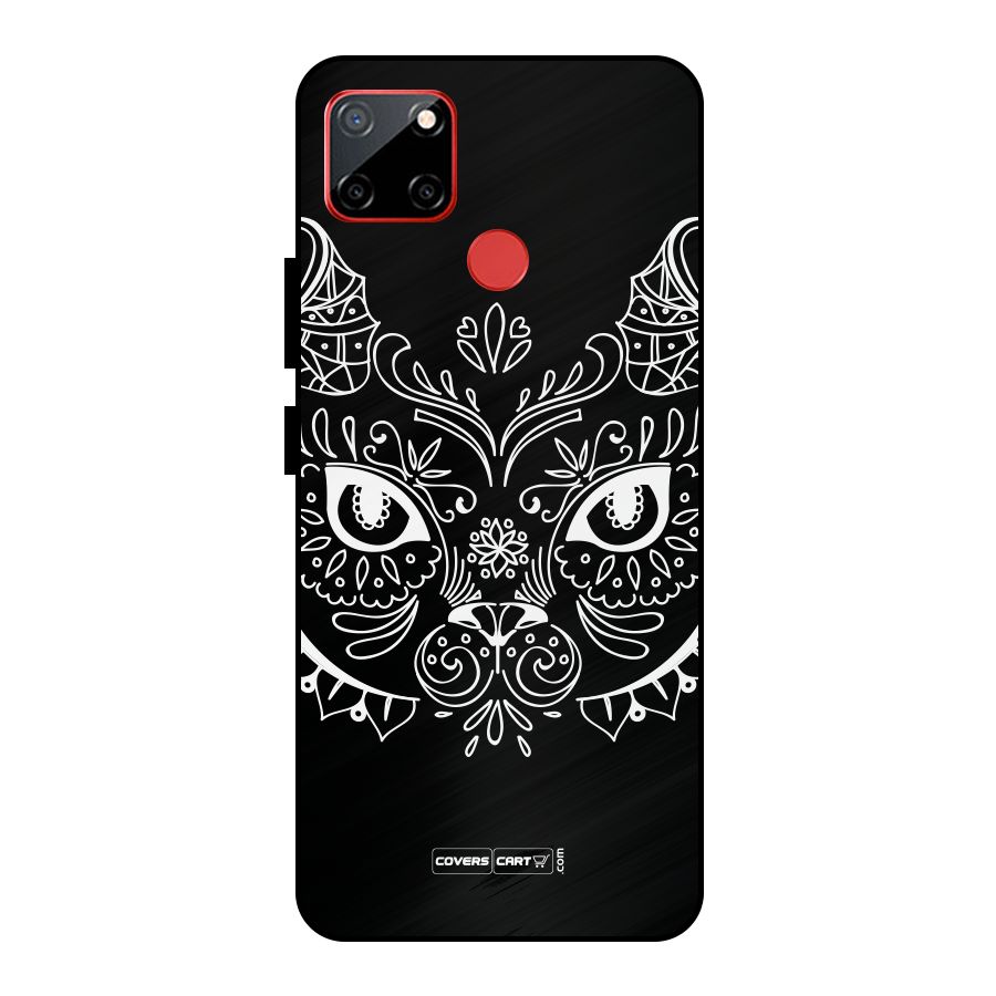 Ethnic Cat Design Metal Back Case for Realme C12