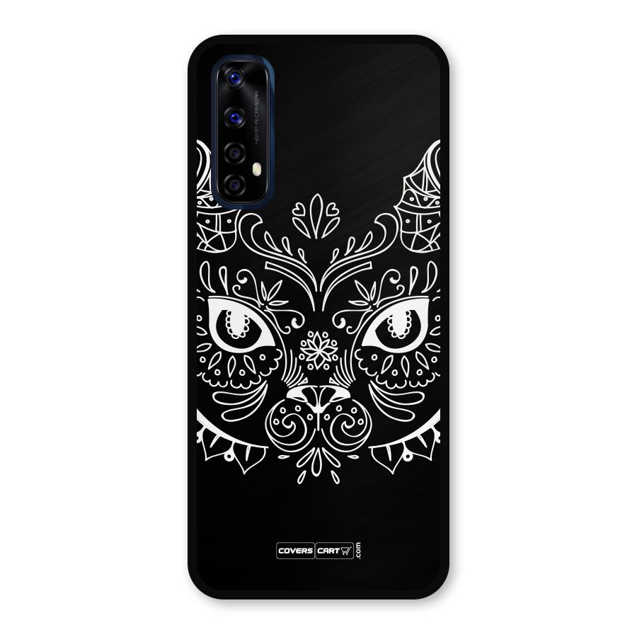 Ethnic Cat Design Metal Back Case for Realme Narzo 20 Pro
