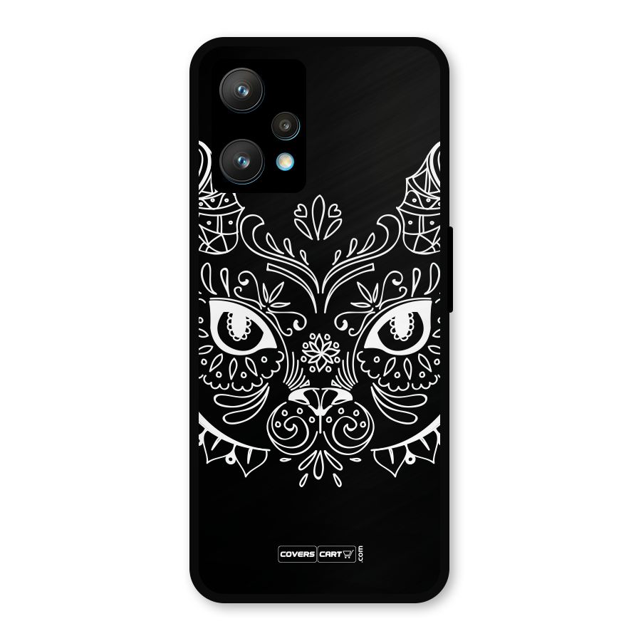 Ethnic Cat Design Metal Back Case for Realme Narzo 50 Pro