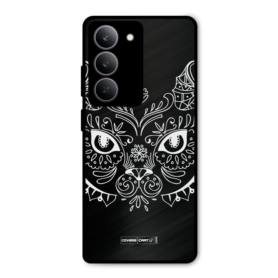 Ethnic Cat Design Metal Back Case for Realme P3x