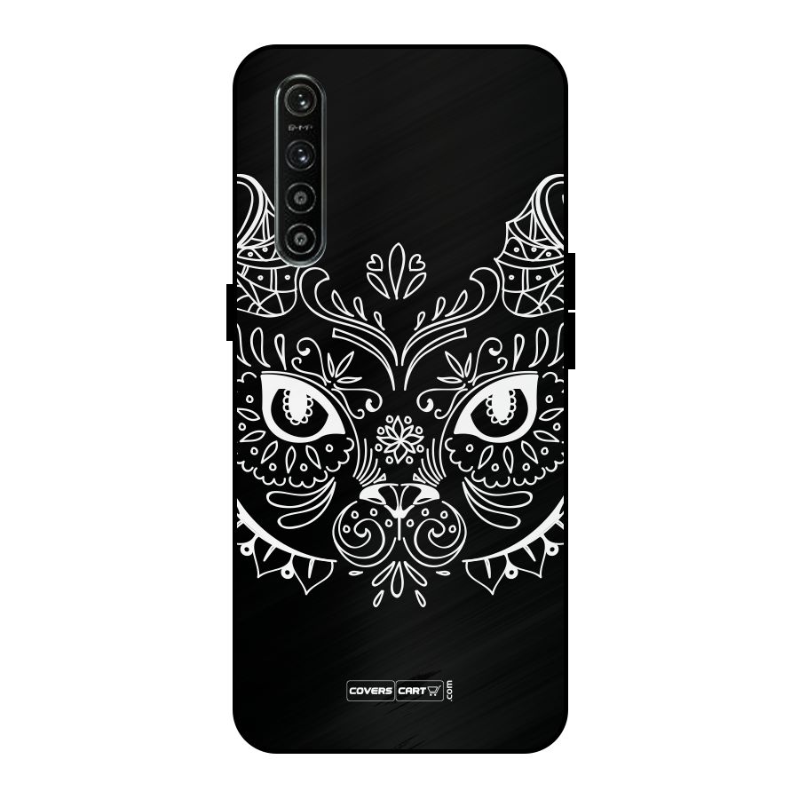 Ethnic Cat Design Metal Back Case for Realme XT