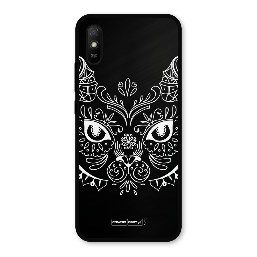 Ethnic Cat Design Metal Back Case for Redmi 9a