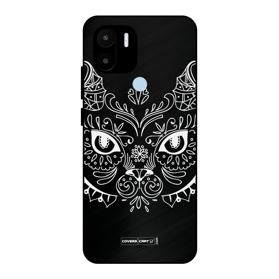 Ethnic Cat Design Metal Back Case for Redmi A2+