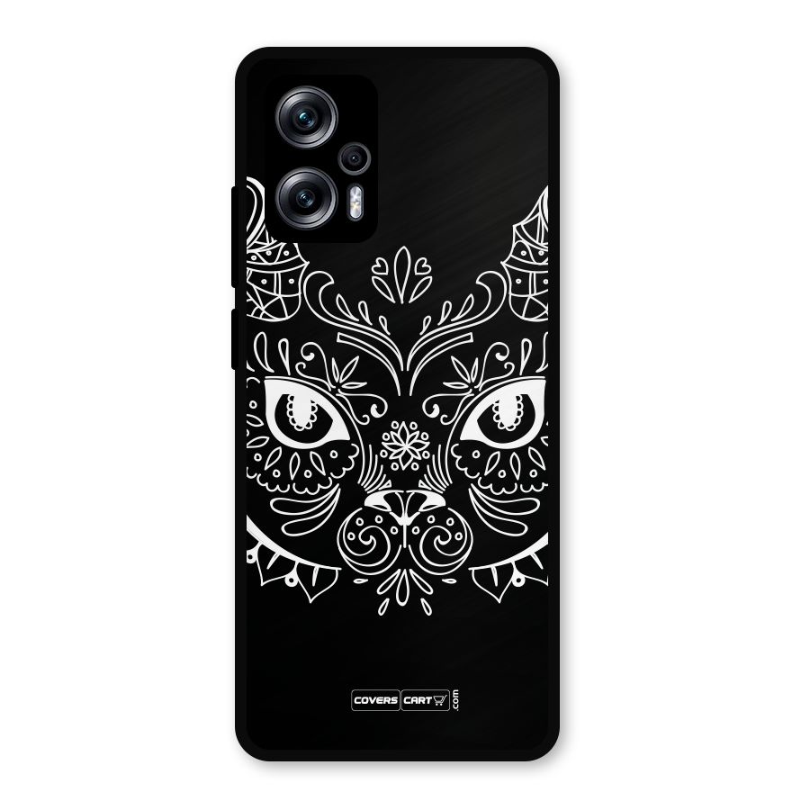 Ethnic Cat Design Metal Back Case for Redmi K50i