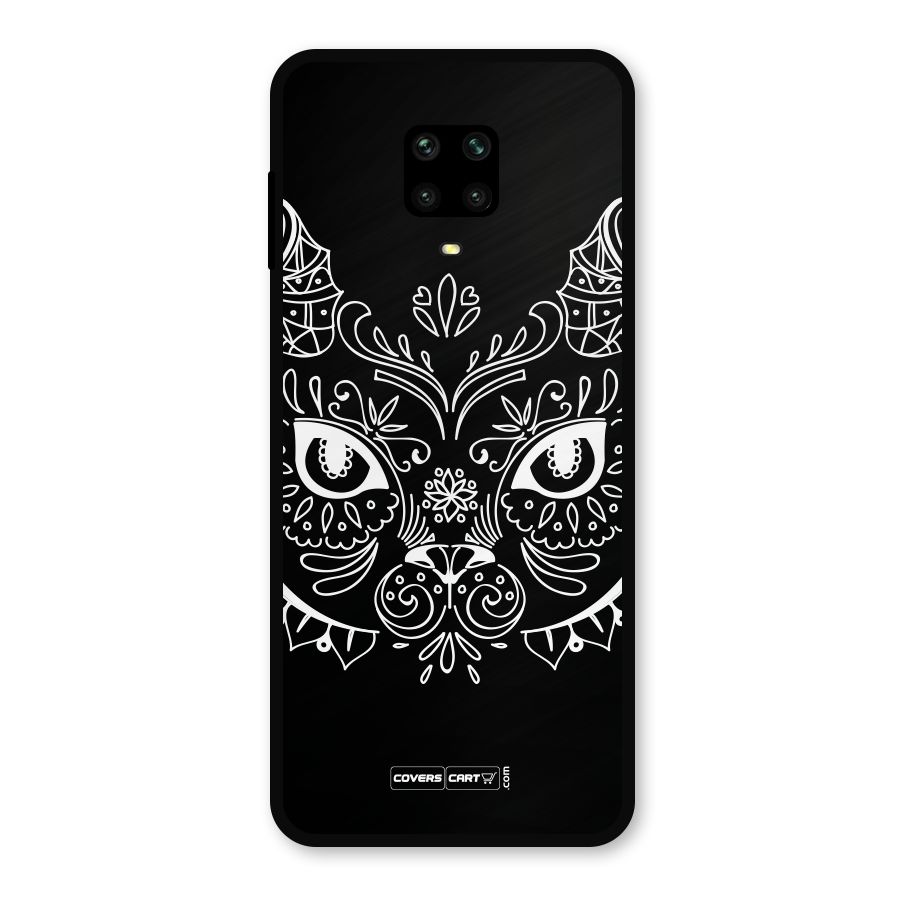 Ethnic Cat Design Metal Back Case for Redmi Note 10 Lite