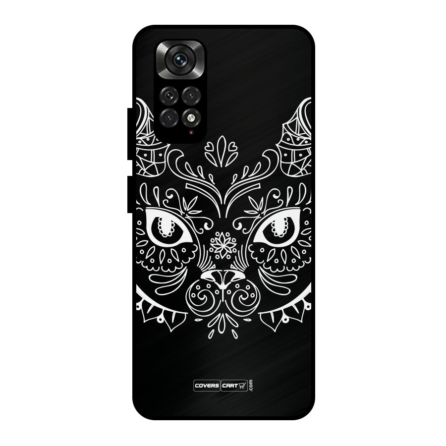 Ethnic Cat Design Metal Back Case for Redmi Note 11 Pro Plus 5G