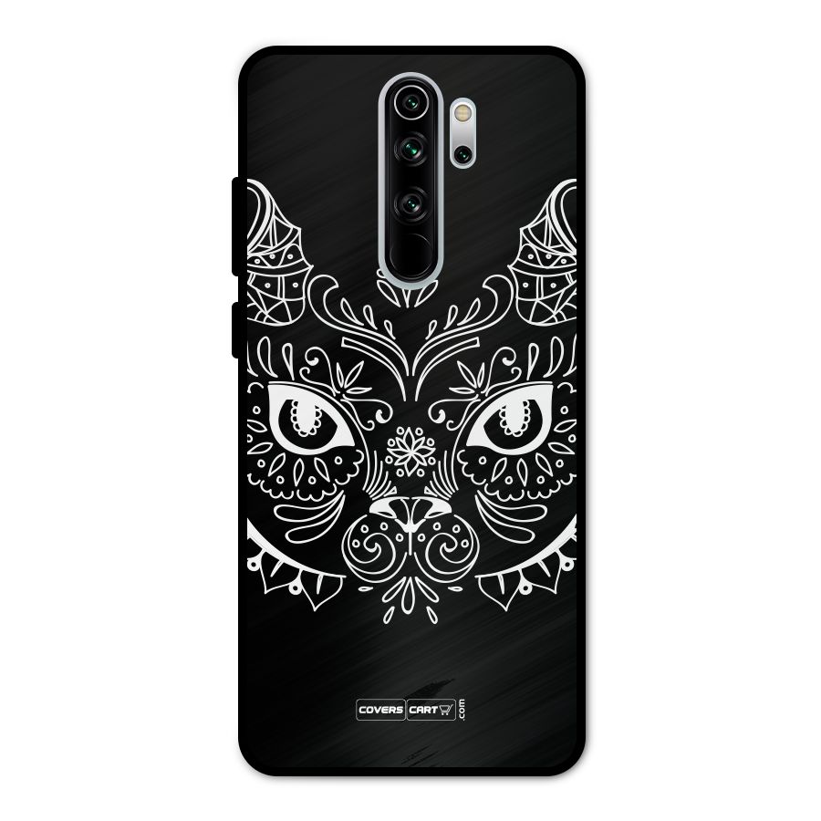 Ethnic Cat Design Metal Back Case for Redmi Note 8 Pro
