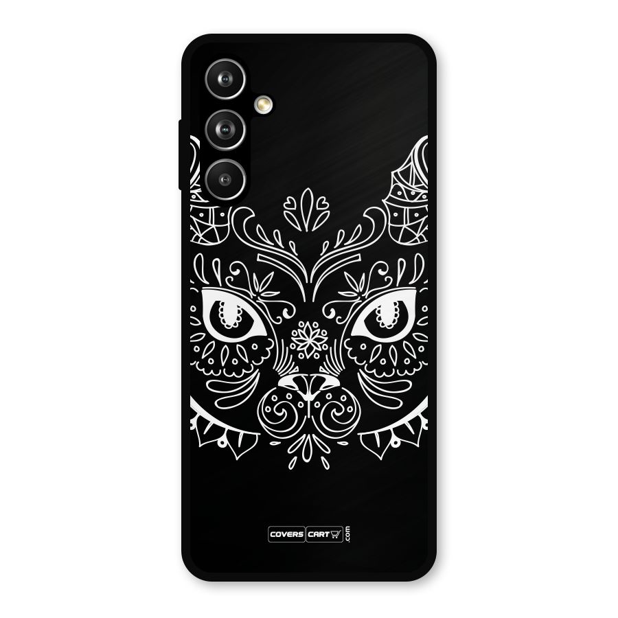 Ethnic Cat Design Metal Back Case for Samsung Galaxy M54