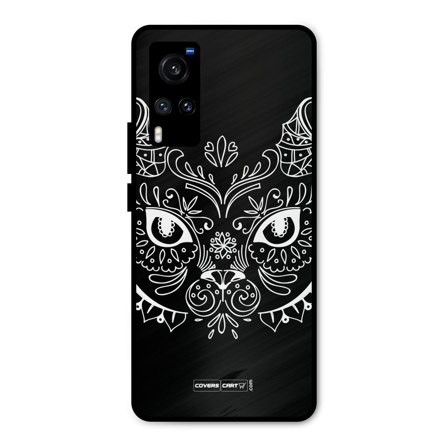 Ethnic Cat Design Metal Back Case for Vivo X60