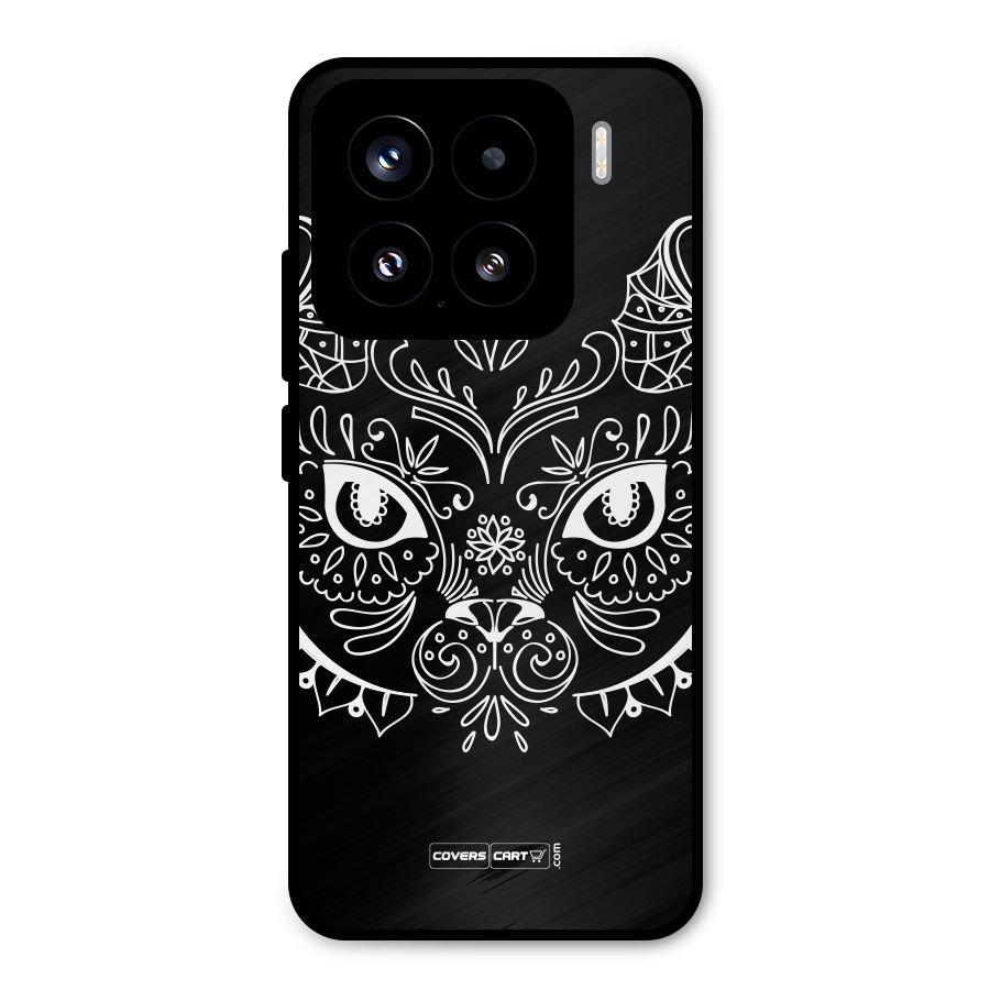 Ethnic Cat Design Metal Back Case for Xiaomi 15