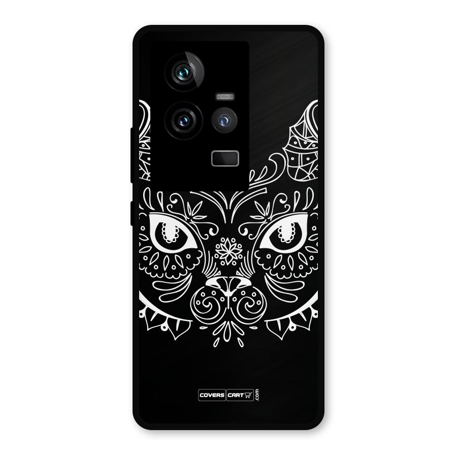 Ethnic Cat Design Metal Back Case for iQOO 11 5G
