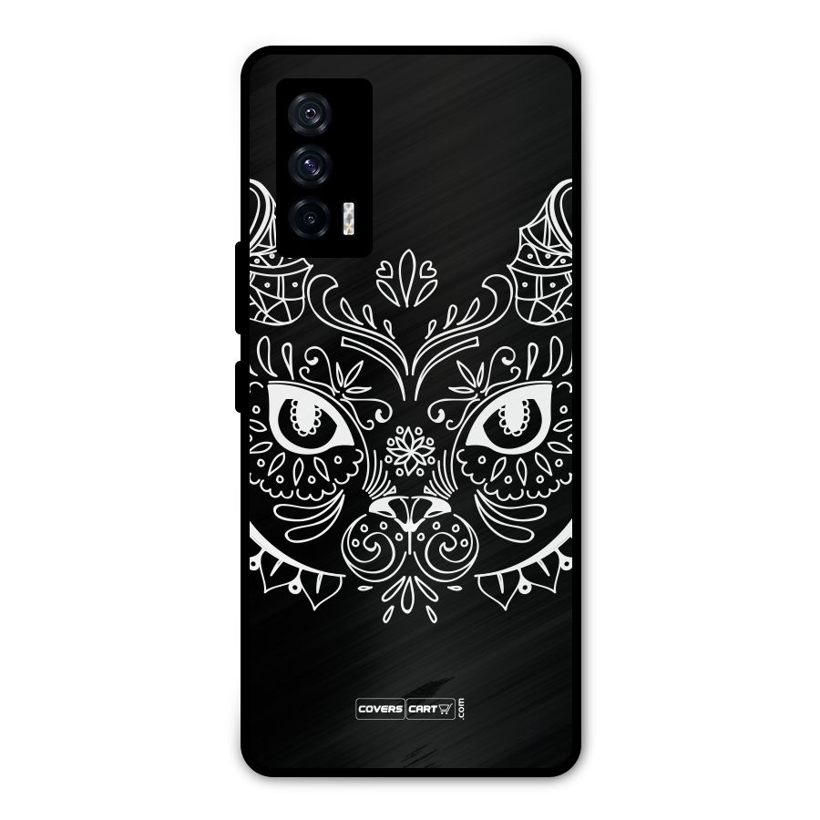 Ethnic Cat Design Metal Back Case for iQOO 7 5G