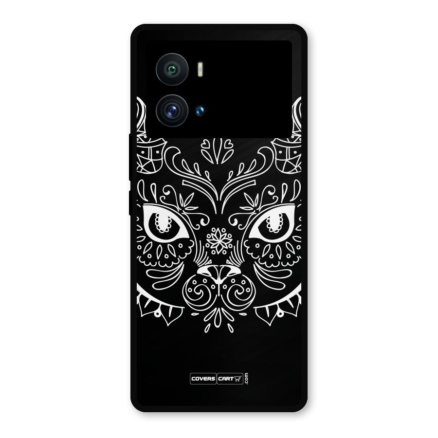 Ethnic Cat Design Metal Back Case for iQOO 9 Pro