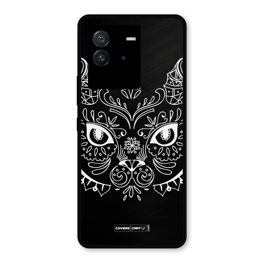 Ethnic Cat Design Metal Back Case for iQOO Neo 6 5G