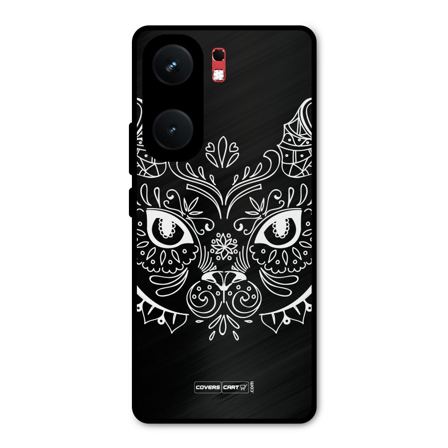 Ethnic Cat Design Metal Back Case for iQOO Neo 9 Pro