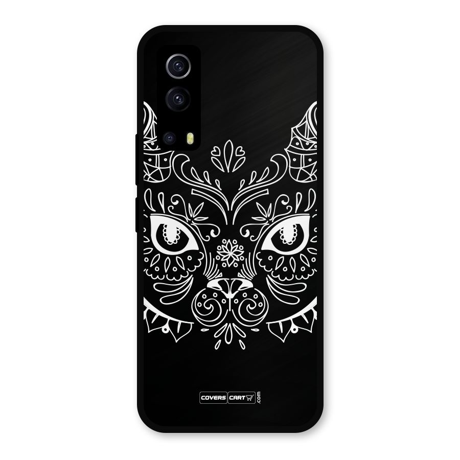 Ethnic Cat Design Metal Back Case for iQOO Z3