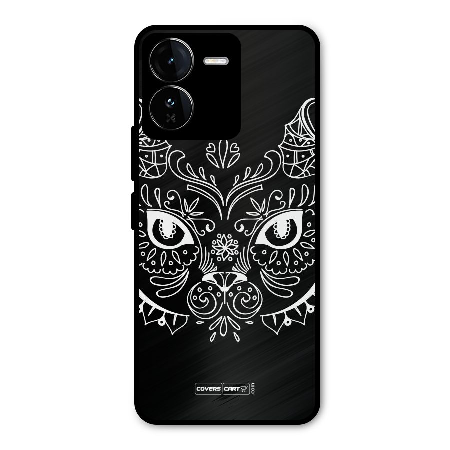 Ethnic Cat Design Metal Back Case for iQOO Z9