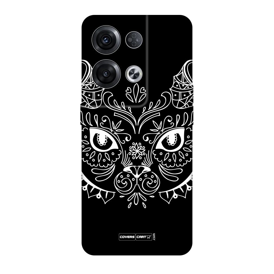 Ethnic Cat Design Original Polycarbonate Back Case for Oppo Reno8 Pro 5G