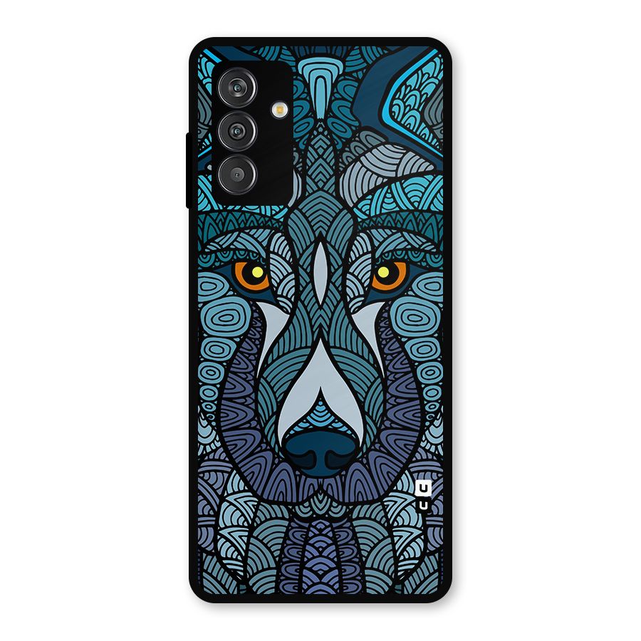 Ethnic Wolf Art Illustration Metal Back Case for Galaxy F13