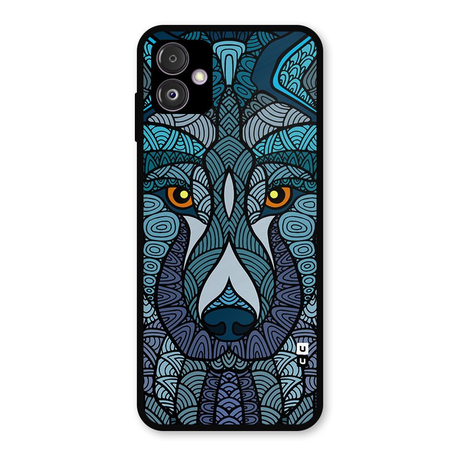 Ethnic Wolf Art Illustration Metal Back Case for Galaxy F14