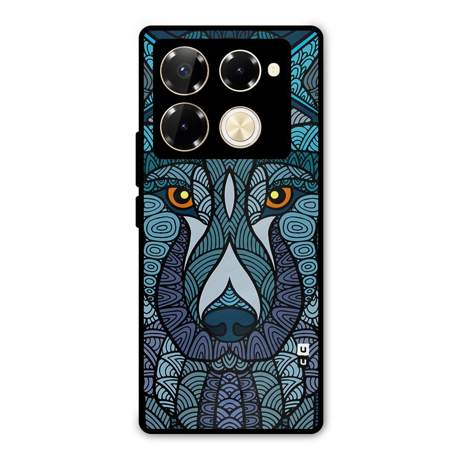 Ethnic Wolf Art Illustration Metal Back Case for Infinix Note 40 Pro Plus