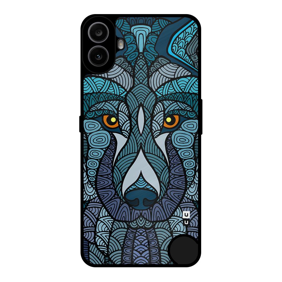 Ethnic Wolf Art Illustration Metal Back Case for Nothing CMF Phone 1
