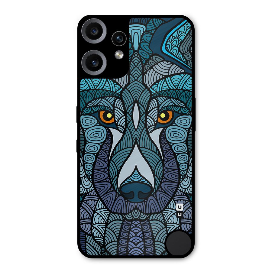 Ethnic Wolf Art Illustration Metal Back Case for Nothing CMF Phone 2 Pro