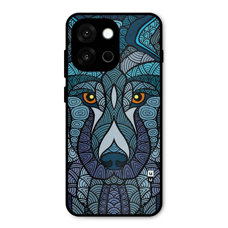 Ethnic Wolf Art Illustration Metal Back Case for OnePlus 13s