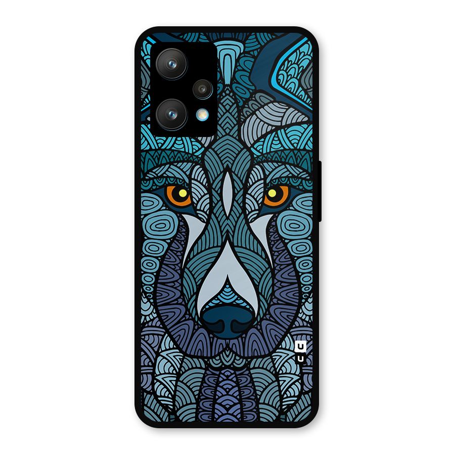 Ethnic Wolf Art Illustration Metal Back Case for Realme 9 Pro Plus 5G