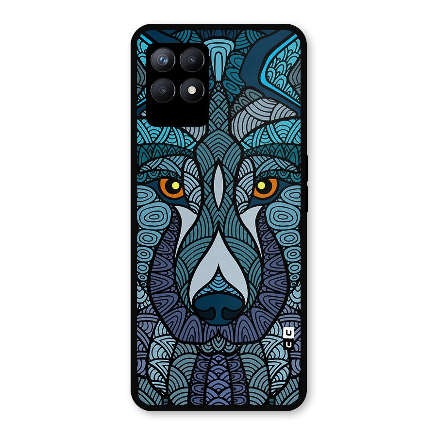 Ethnic Wolf Art Illustration Metal Back Case for Realme Narzo 50