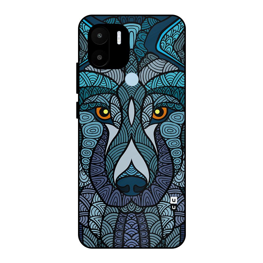 Ethnic Wolf Art Illustration Metal Back Case for Redmi A1+