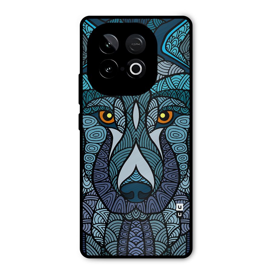 Ethnic Wolf Art Illustration Metal Back Case for iQOO Neo 10
