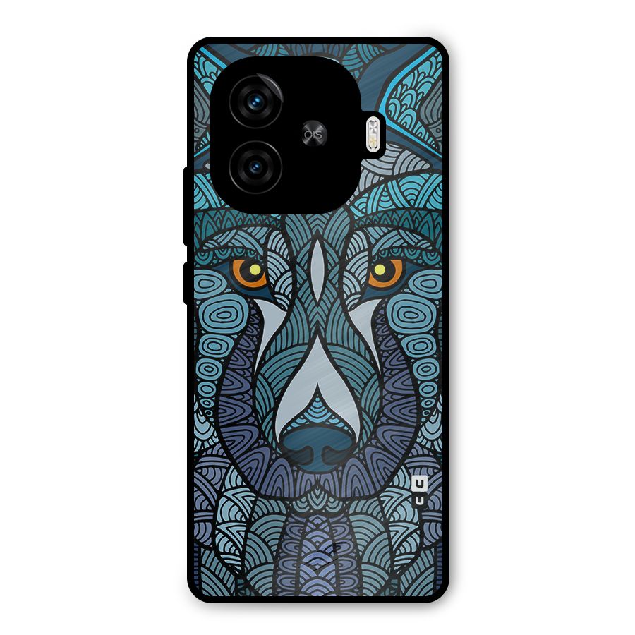 Ethnic Wolf Art Illustration Metal Back Case for iQOO Neo 10R