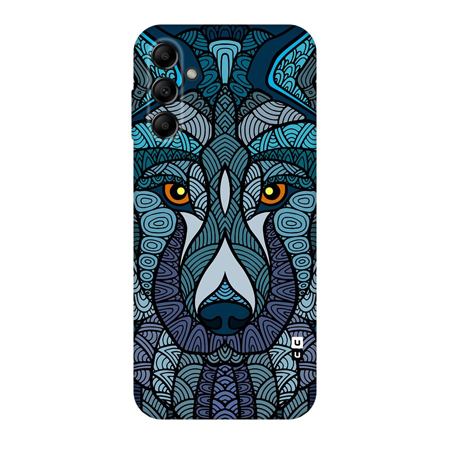Ethnic Wolf Art Illustration Original Polycarbonate Back Case for Galaxy A14 5G