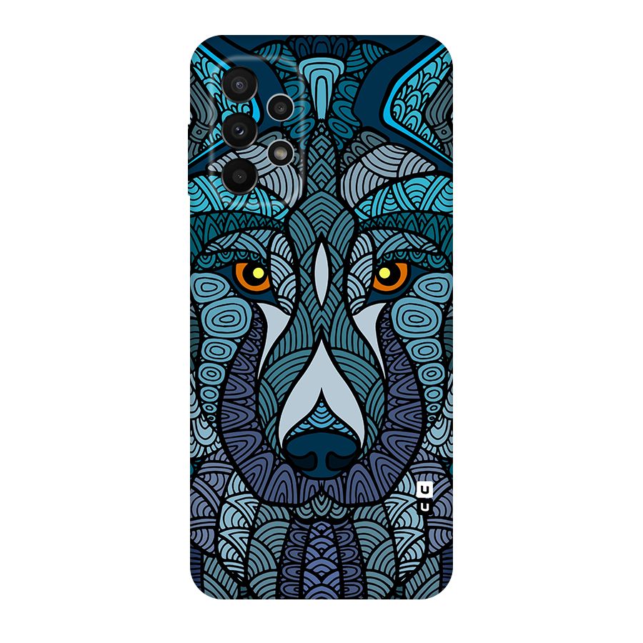 Ethnic Wolf Art Illustration Original Polycarbonate Back Case for Galaxy A23