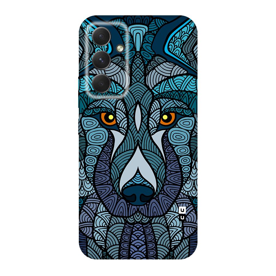 Ethnic Wolf Art Illustration Original Polycarbonate Back Case for Galaxy A54