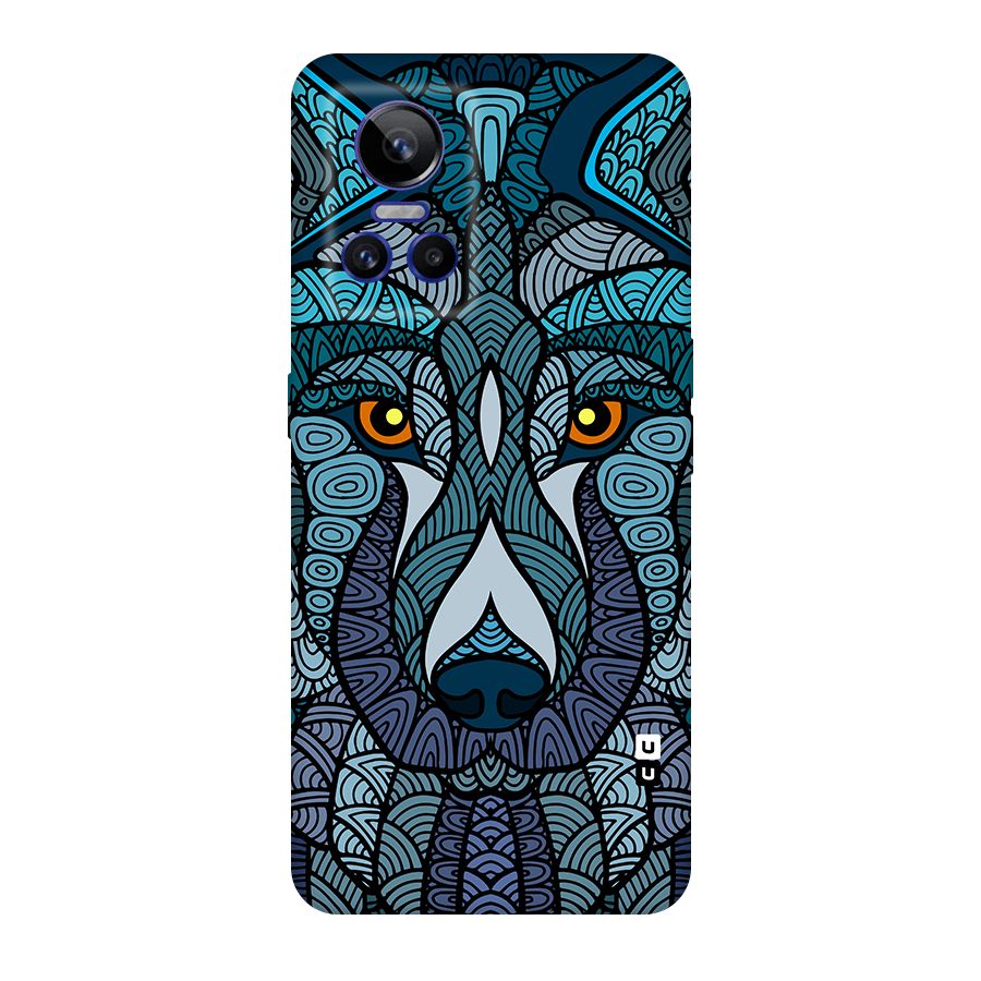 Ethnic Wolf Art Illustration Original Polycarbonate Back Case for Realme GT Neo 3