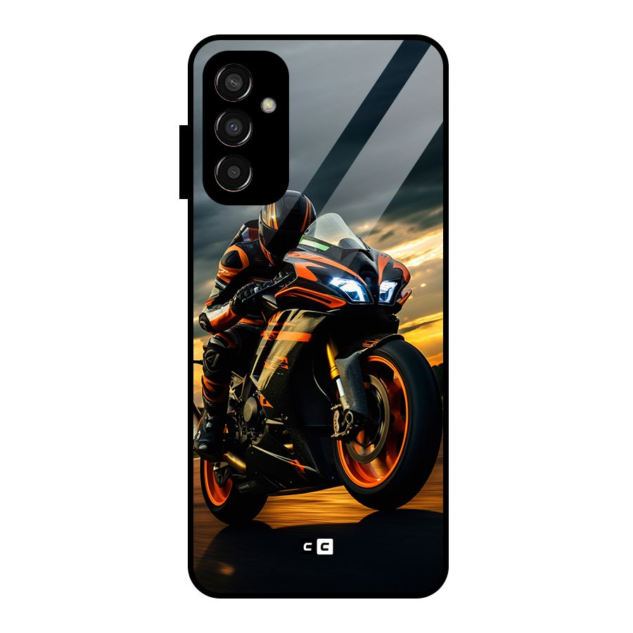 Evening Highway Glass Back Case for Galaxy F13