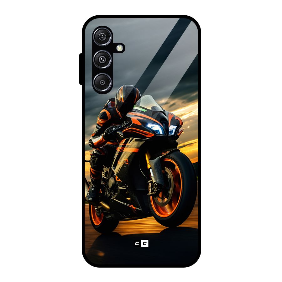 Evening Highway Glass Back Case for Galaxy M34 5G