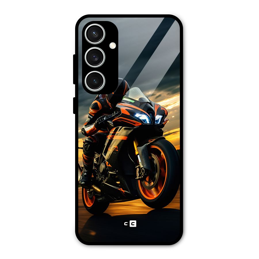 Evening Highway Glass Back Case for Galaxy S23 FE