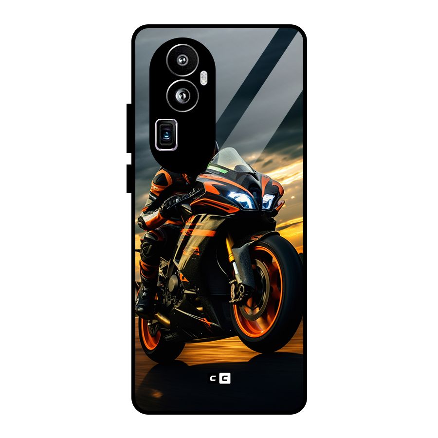 Evening Highway Glass Back Case for Oppo Reno10 Pro Plus