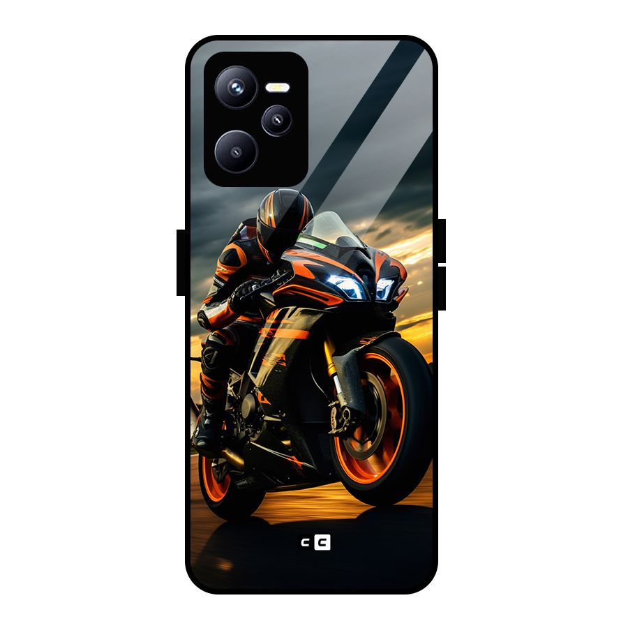 Evening Highway Glass Back Case for Realme C35