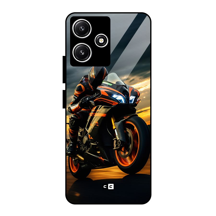 Evening Highway Glass Back Case for Redmi 12 5G