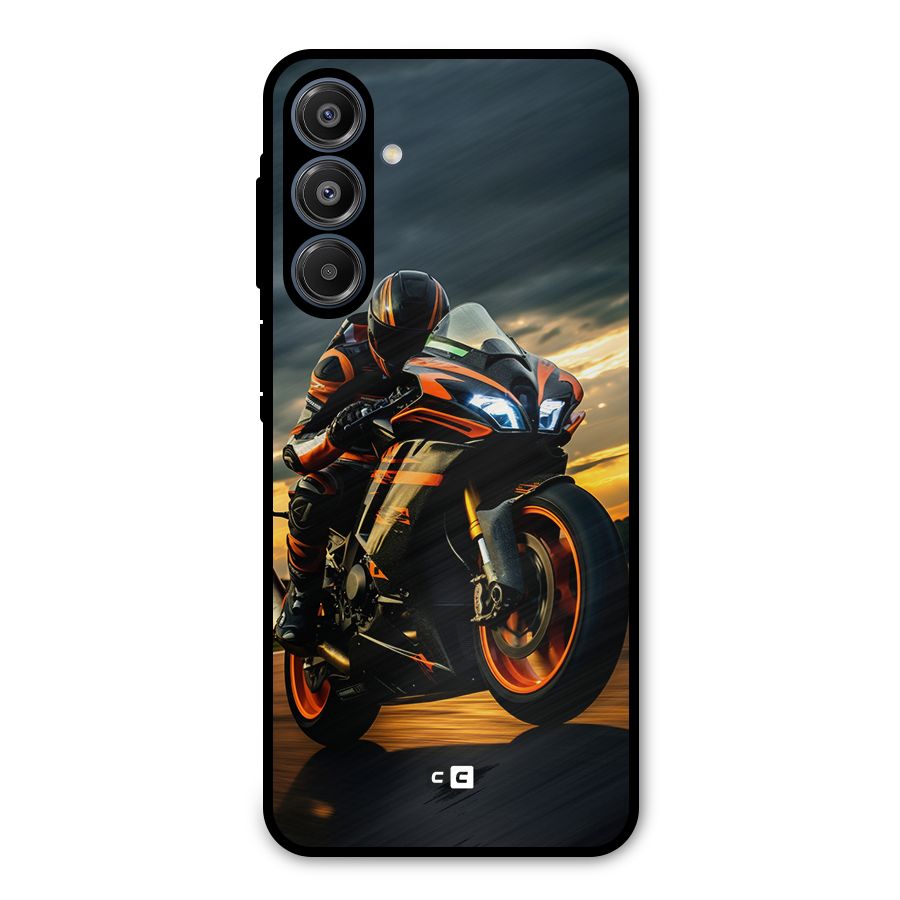 Evening Highway Metal Back Case for Galaxy A16 5G