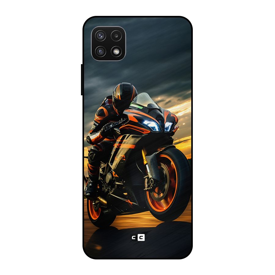 Evening Highway Metal Back Case for Galaxy A22 5G
