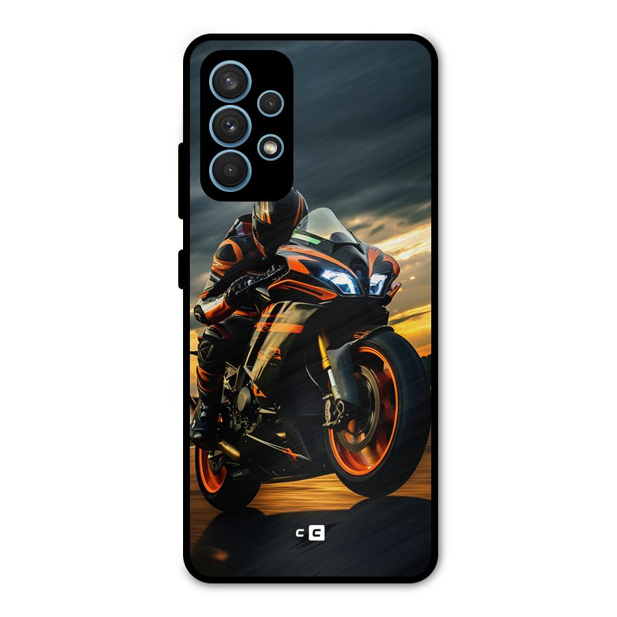 Evening Highway Metal Back Case for Galaxy A32