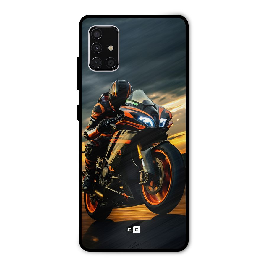 Evening Highway Metal Back Case for Galaxy A51