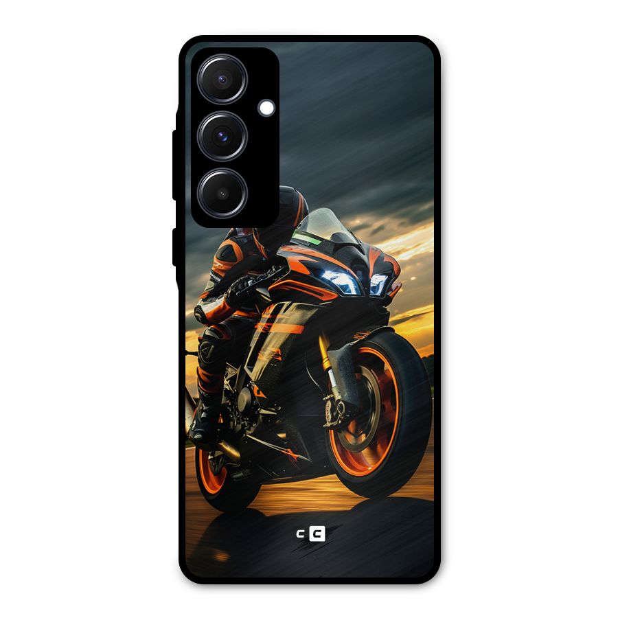 Evening Highway Metal Back Case for Galaxy A55