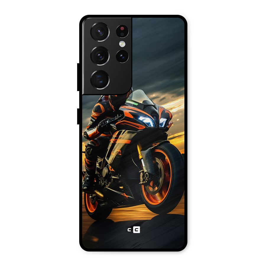 Evening Highway Metal Back Case for Galaxy S21 Ultra 5G